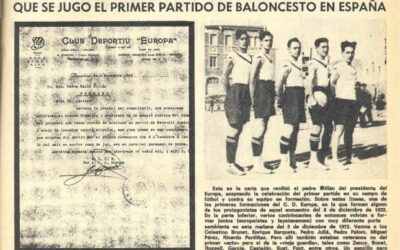 100 años del primer partido de BALONCESTO en España.